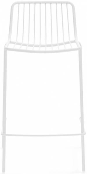 Стул металлический полубарный Nolita белый 495х465х860 мм