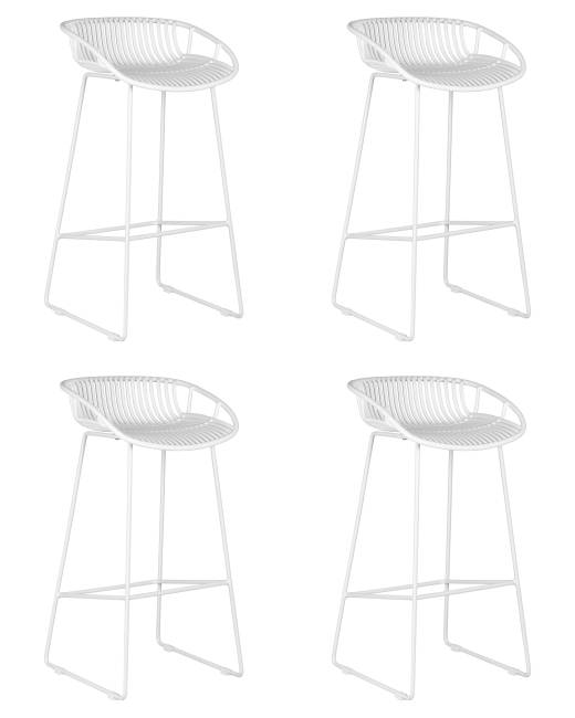 Набор 4 шт Стул барный DOBRIN FRANK, белый