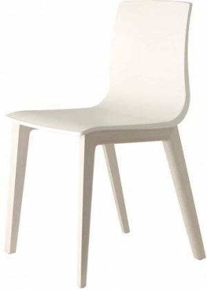 Стул пластиковый Smilla Technopolymer отбеленный бук, лен 420х490х820 мм