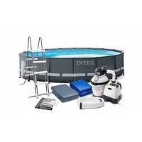 Каркасный бассейн Ultra XTR Frame 549х132см, 26423л, песч.фил.-нас. 7900л\ч, лестница, тент, подст.