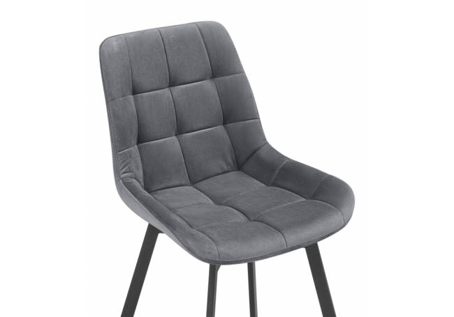 Стронг вращающийся темно-серый велютто 32 / черный каркас