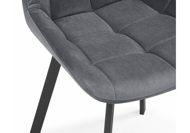 Стронг вращающийся темно-серый велютто 32 / черный каркас