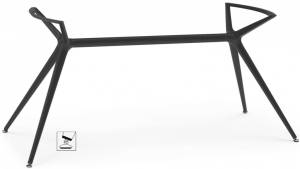 Подстолье металлическое двойное Metropolis XL графит 1400х620х740 мм