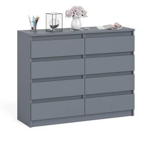 Комод восемь выдвижных ящиков Мори МК1200.8 цвет графит