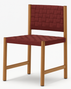 Стул деревянный плетеный Griante натуральный, коричневый 485х530х780 мм