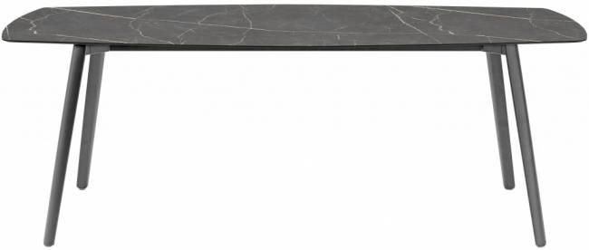 Стол ламинированный Squid антрацит, черный мрамор Сахара 2090х1080х730 мм
