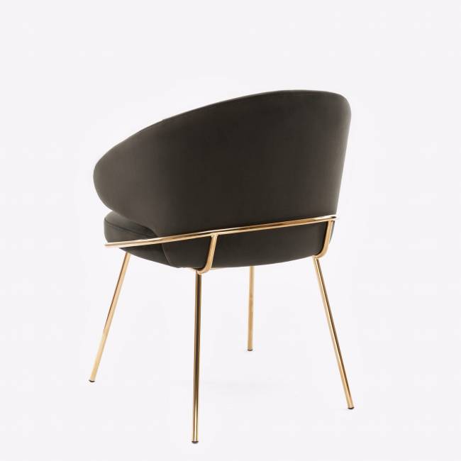 Дизайнерский стул Cosmos графит, основание золото Дизайнерский стул Cosmos графит, основание золото