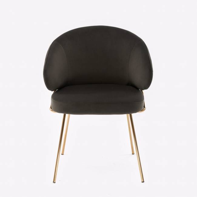 Дизайнерский стул Cosmos графит, основание золото Дизайнерский стул Cosmos графит, основание золото