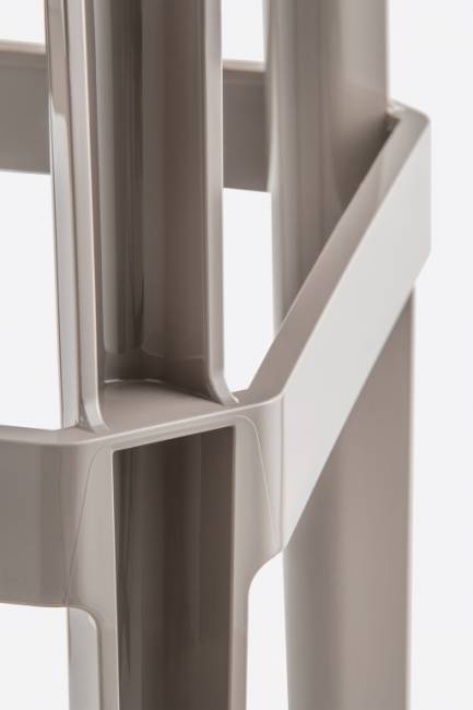 Табурет пластиковый барный Rubik песочный 400х400х750 мм Табурет пластиковый барный Rubik песочный 400х400х750 мм