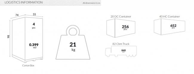 Кресло пластиковое Sunset бежевый 540х560х820 мм