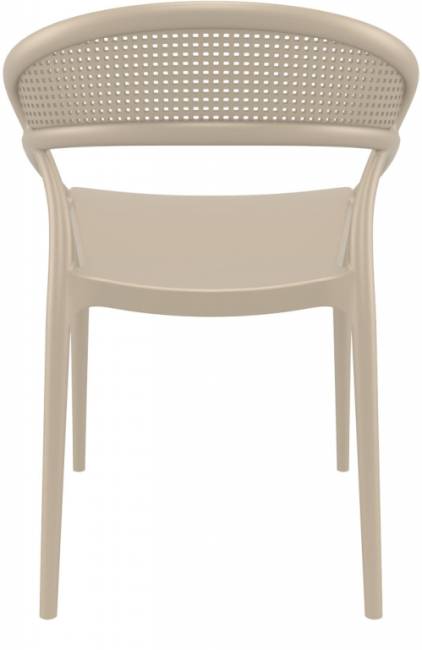 Кресло пластиковое Sunset бежевый 540х560х820 мм