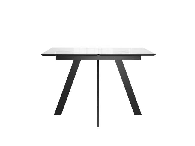 Стол DikLine DKD140 керамика 140(180)х80, Carrara Gloss (мрамор глянец белый), опоры черные (2уп.) Стол DikLine DKD140 керамика 140(180)х80, Carrara Gloss (мрамор глянец белый), опоры черные (2уп.)
