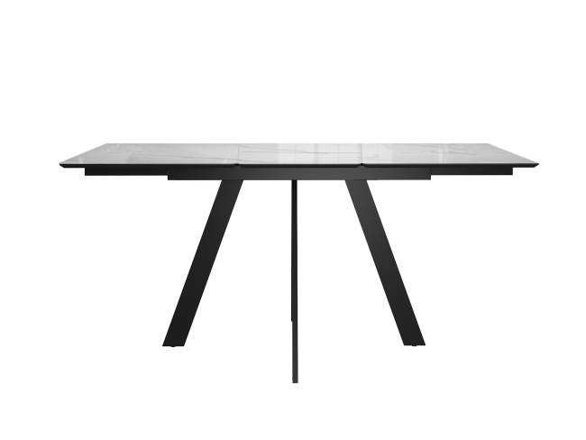 Стол DikLine DKD140 керамика 140(180)х80, Carrara Gloss (мрамор глянец белый), опоры черные (2уп.) Стол DikLine DKD140 керамика 140(180)х80, Carrara Gloss (мрамор глянец белый), опоры черные (2уп.)