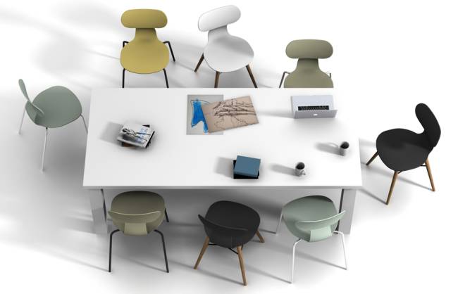 Стул пластиковый Yugo-S зеленый 488х523х783 мм