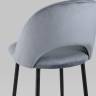 Стул полубарный Меган велюр серый 2 шт.