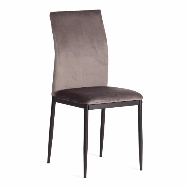 Стул CAPRI (mod. 39) / 1 шт. в упаковке металл, вельвет, 49.5 х 41 х 93,5 см, Dark grey (темно-серый) HLR24 / черный Dark grey (темно-серый) HLR24 / черный металл, вельвет