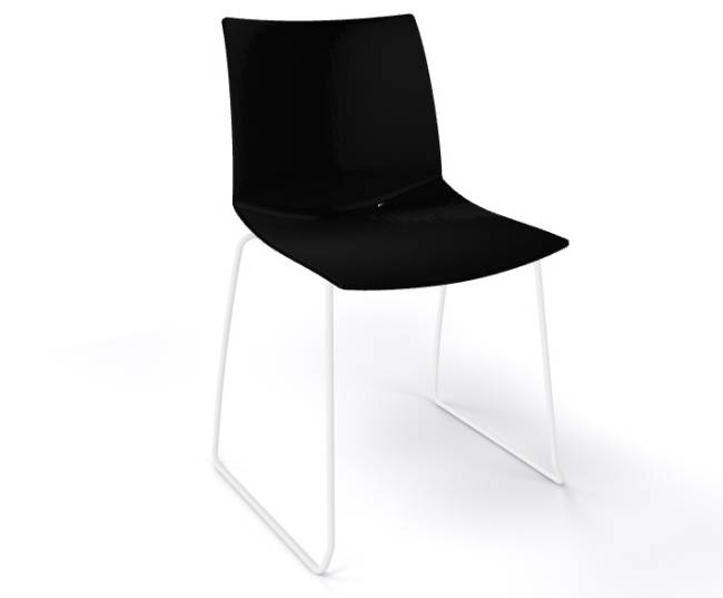 Стул пластиковый Kanvas S черный 500х500х790 мм