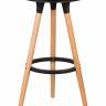Табурет барный DOBRIN ROYCE, ножки светлый бук, цвет чёрный (B-03)