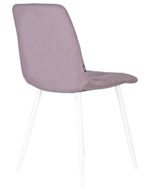 Стул обеденный DOBRIN CHILLY ROMBO, Лавандовый Simple 48, основание белый