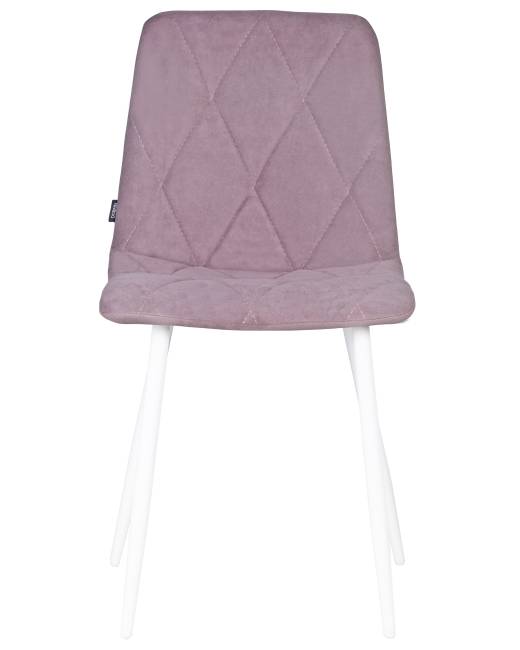 Стул обеденный DOBRIN CHILLY ROMBO, Лавандовый Simple 48, основание белый