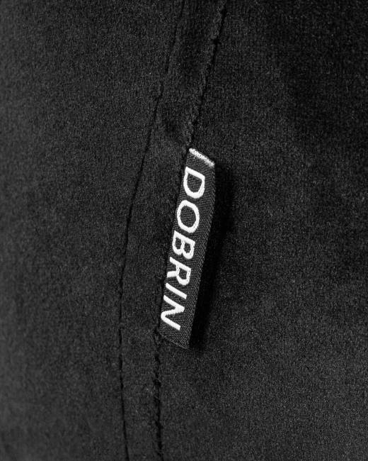 Набор 2 шт Стул полубарный DOBRIN CHRISTIAN'65, черные ножки, черный велюр (V108-77)