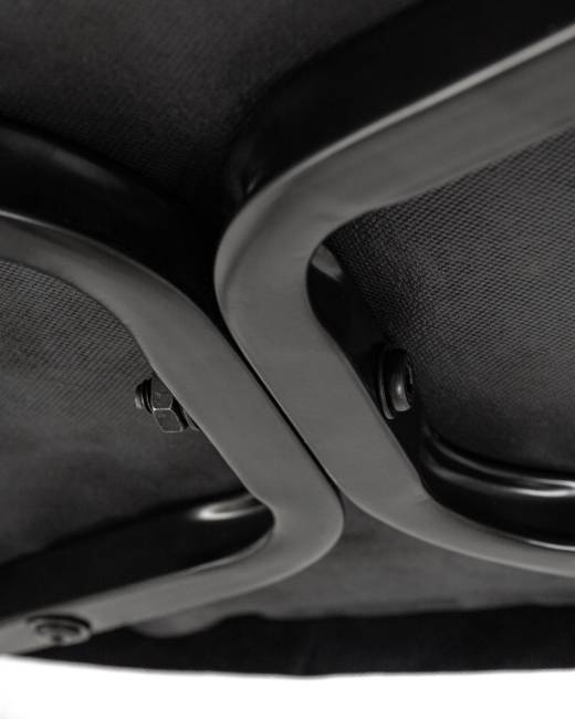 Набор 2 шт Стул полубарный DOBRIN CHRISTIAN'65, черные ножки, черный велюр (V108-77)