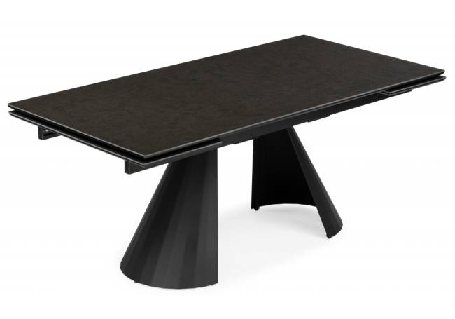 Шелтон 180(260)x90 massa ink gray / черный