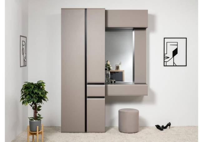 Прихожая Сейдиль 16.314.01 антрацит / веллюто капучино