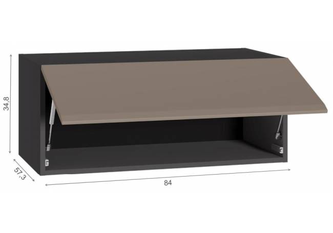 Прихожая Сейдиль 16.314.01 антрацит / веллюто капучино