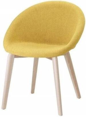 Кресло с обивкой Natural Giulia Pop натуральный бук, желтый 610х590х800 мм
