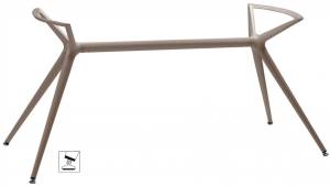 Подстолье металлическое двойное Metropolis XL тортора 1400х620х740 мм