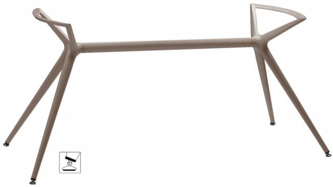 Подстолье металлическое двойное Metropolis XL тортора 1400х620х740 мм Подстолье металлическое двойное Metropolis XL тортора 1400х620х740 мм