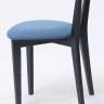 Стул Франк ПМ чёрный/синий