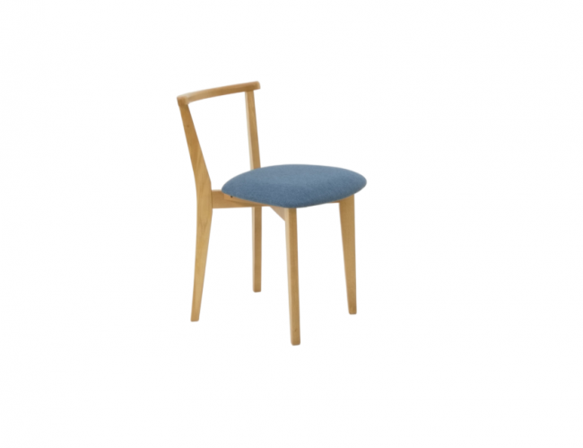Стул Франк, натур синий