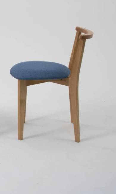 Стул Франк, натур синий