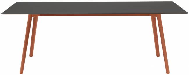 Стол ламинированный Squid терракотовый, черный fenix 2090х1000х730 мм