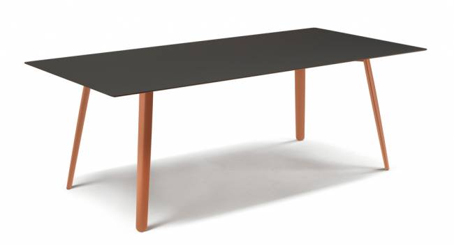 Стол ламинированный Squid терракотовый, черный fenix 2090х1000х730 мм