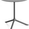 Стол ламинированный обеденный Tripe Maxi антрацит, светло-серый Ø800х740 мм Стол ламинированный обеденный Tripe Maxi антрацит, светло-серый Ø800х740 мм