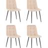 Стул Одди Original велюр бежевый 4 шт.
