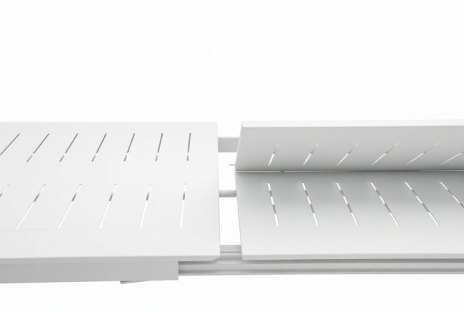 Стол металлический раздвижной Panarea белый 1600-2400х1000х760 мм