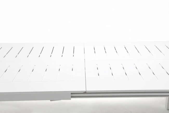 Стол металлический раздвижной Panarea белый 1600-2400х1000х760 мм