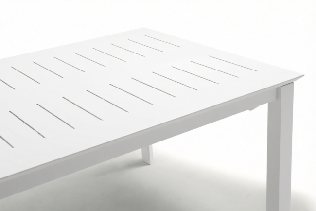 Стол металлический раздвижной Panarea белый 1600-2400х1000х760 мм