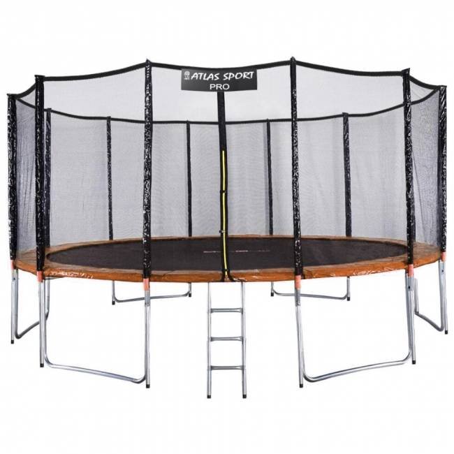 Батут "Atlas Sport", 490 см (16ft) PRO ORANGE