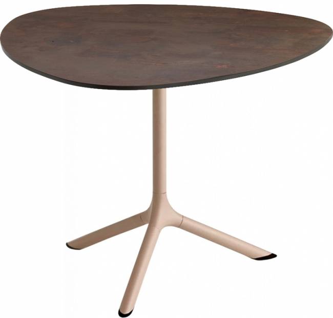 Столик ламинированный кофейный Tripe тортора, кортен 640х640х510 мм