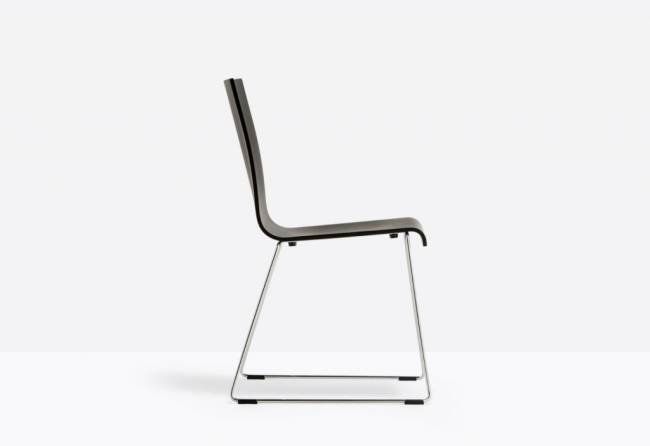 Стул деревянный на полозьях Kuadra 500х540х850 мм