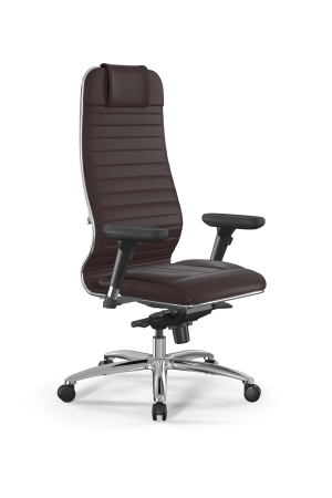 Кресло Samurai L1-4D - Infinity /Uc02/Wm06/D13P(M06.B31.G04.W03), темно-коричневый