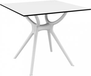 Стол пластиковый Air Table 80 белый 800х800х740 мм