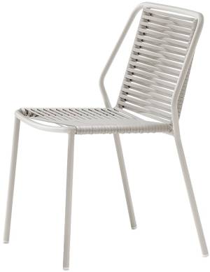 Стул металлический плетеный Philía бежевый 565х540х810 мм