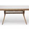 "Латте" плетеный стол из искусственного ротанга 140х80см, цвет соломенный, высота 65 см