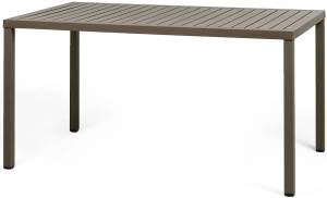 Стол пластиковый обеденный Cube 140x80 табак 1400х800х755 мм